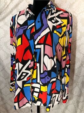 Big Dart Pop Art blouse XL